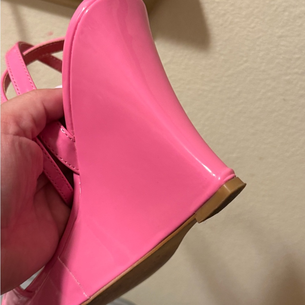 Pink Wedge Heels